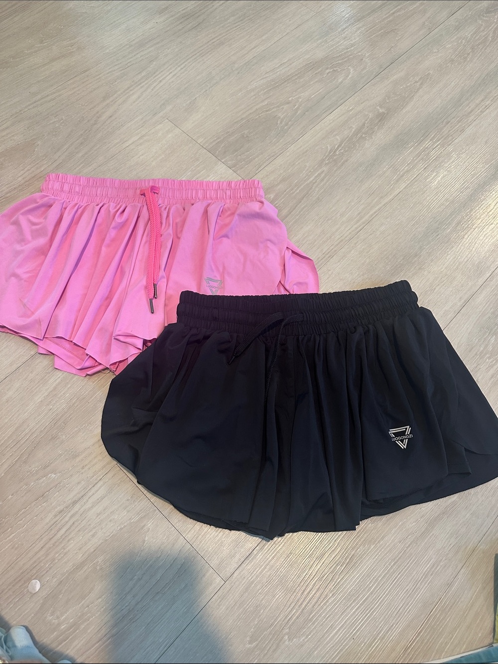Lot of 2 Pink and Black Athletic Skorts